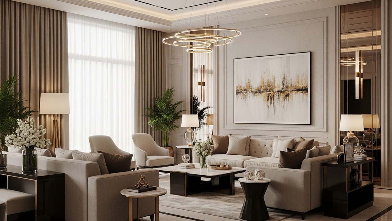 ديكورات غرف المعيشة: دليلك لأحدث تصاميم صالات الجلوس الفخمة