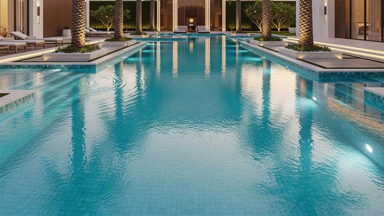 تصميم حوض السباحة: إبداع صروح الدوحة في الفلل الفخمة