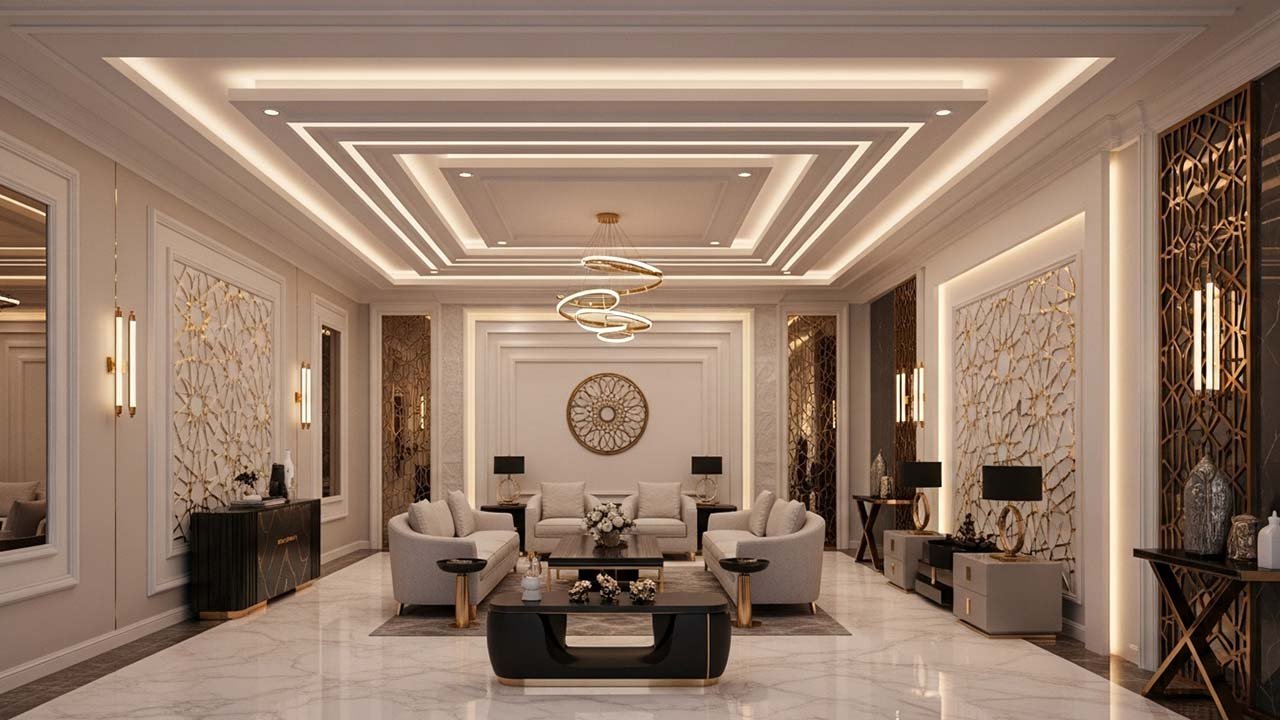 ديكورات جبس بورد حديثة: فخامة الأسقف والجدران في قطر