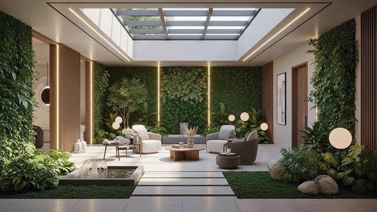 أفكار لتصميم حديقة داخلية في المنزل: واحة خضراء في قطر