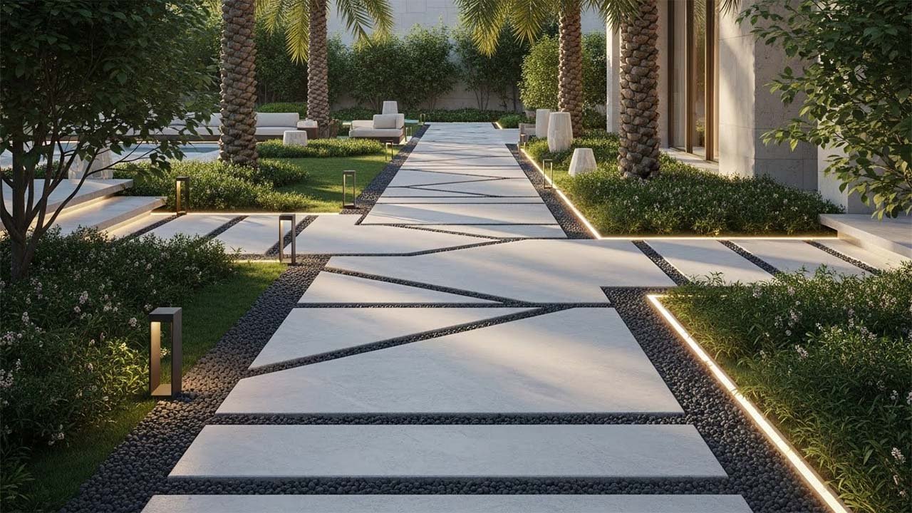 تصميم ممرات الحدائق بالحجر الطبيعي: أناقة خالدة في قطر